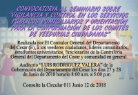 Convocatoria al Seminario sobre "Vigilancia y control en los servicios p&uacute;blicos domiciliarios y orientaci&oacute;n para la conformaci&oacute;n de los comit&eacute;s de veedurias ciudadanas"